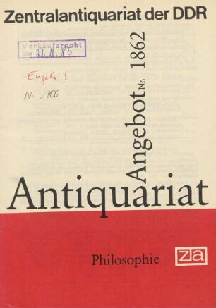 Nr. 1862: Philosophie
