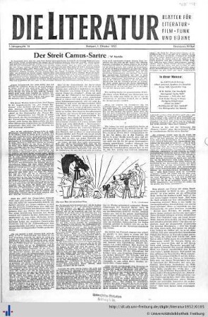 Nr. 14, 1. Oktober 1952