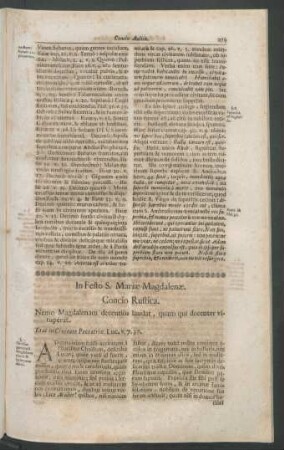 In Festo S. Mariae Magdalenae