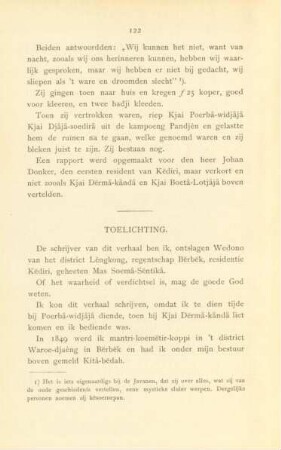 Toelichting.