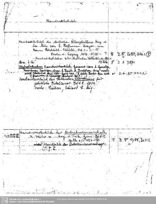 Handwoerterbuch