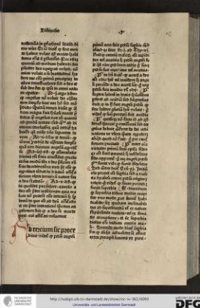 Ad tertium sic proceditur videtur quod peccatum angeli primum non fuit peccatum superbie, sed aliud quia sicut dicitur...