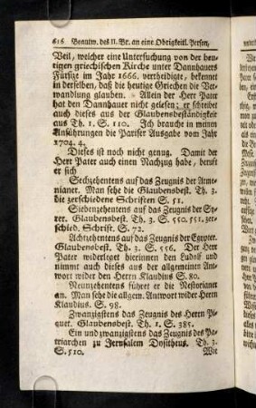 616-626, Dieses ist noch nicht genug. Damit der Herr Pater ...