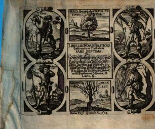 Sciographia Cosmica. Das ist Newes Emblematisches Büchlein : darinen in acht Centuriis die Vornembste[n] Stätt Vestung, Schlösser [et]c. der gantzen Welt, gleichsamb adumbrirt und in Kupffer gestochen, mit schönen Lateinischen und Teutsche[n] Versiculn ad Vivum abgebildet werden ..., 7 = Littera G. Darinen ... Stätt, Vestung, Schlösser, und Flecke[n], so da ligen In Lothringen, Franckreich, Engeland und Hispanien, &.