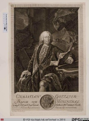 Bildnis Christian Gottlieb Hohmann, Frhr. von Hohenthal
