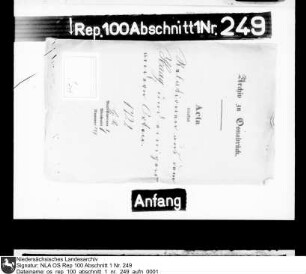 Relationen aus Den Haag und einigen anderen Orten