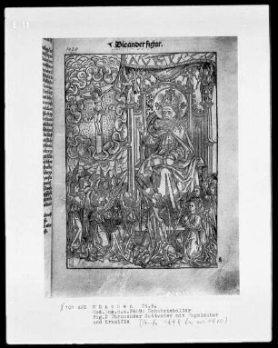 Schatzbehälter oder Schrein der waren reichtümer des heils und ewyger seligkeit genannt — Fig. 2, Thronender Gottvater mit Engelschor und Kuzifix