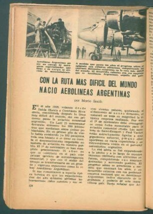 Con la ruta más difícil del mundo nació Aerolíneas Argentinas