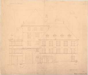 Fischer, Theodor; Würzburg, Münsterplatz; Sparkasse - Ostseite (Ansicht)