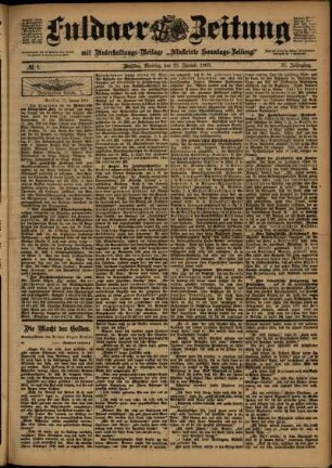 Ausgabe vom Montag, den 12. Januar 1903.