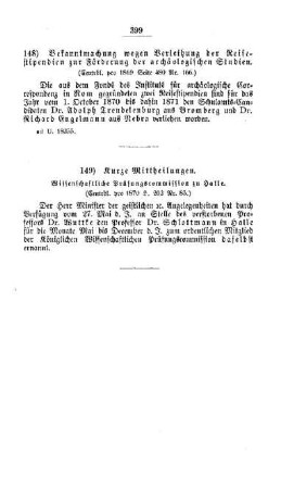 Kurze Mittheilungen : [II. Gymnasien und Realschulen]