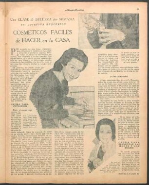 Cosméticos faciles de hacer en la casa : Una clase de belleza por semana