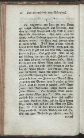 Das alte und das neue Gesangbuch. - Buchstabiren und Lesen.