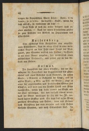28-43, 14. Kaisersberg. - 15. Kolmar; 16. Landau. - 20. Lützelstein.