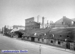 Lothringerstraße zwischen Prenzlauer Tor und Schönhauser Tor