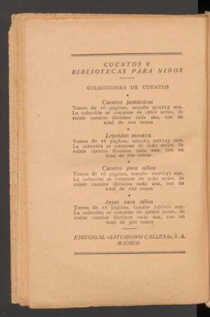 Cuentos y bibliotecas para niños