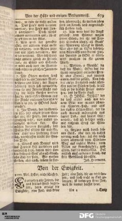 Von der Ewigkeit.