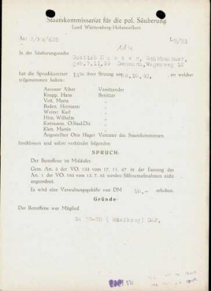 Hörter, Gottlob