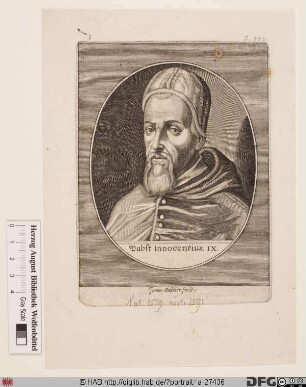 Bildnis Papst Innozenz IX. (Gian Antonio Facchinetti) (reg. 29. 10.- 30. 12. 1591)