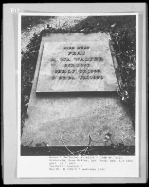 Grabstein von Anna Walter, geborene Koch (gestorben 1920.07.24)