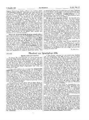 Plauderei zur Sprachpflege (10)