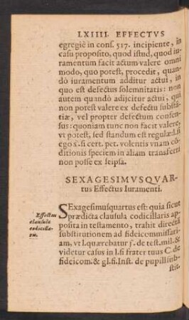Sexagesimus Quartus Effectus Iuramenti.