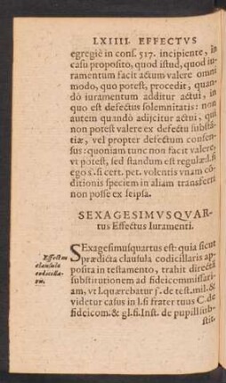 Sexagesimus Quartus Effectus Iuramenti.