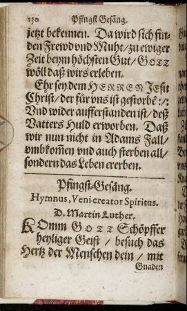 Pfingst-Gesäng.