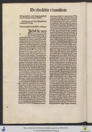 De obedientia et humilitate