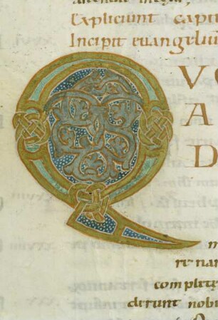 Bernward-Bibel — Schriftseite mit Initiale, Folio fol. 417v