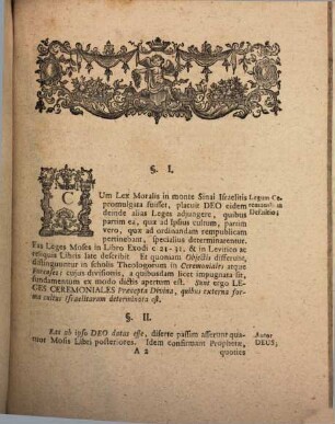 Exercitatio theol. dogm. de lege ceremoniali