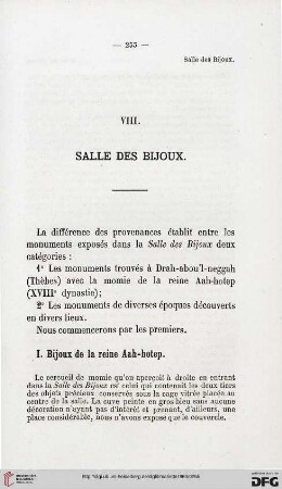 VIII: Salle des bijoux