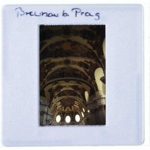 Prag, Stift Břevnov : Innenansicht, Deckengewölbe