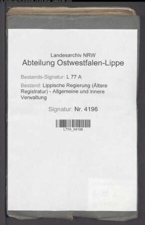 Gemeinheitsteilung des Dorfes Brüntorf (Amt Varenholz)