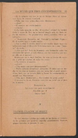 V - Solemne colación de grados