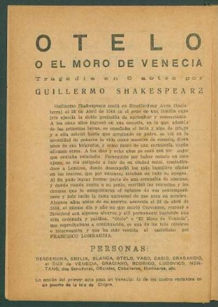 [Biografía de Guillermo Shakespeare]