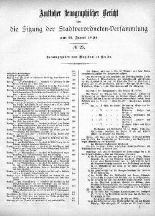 No 25, 21. Juni 1894