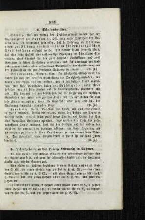 Lehrergehalte in der Diözese Leitmeritz in Böhmen