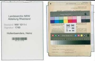 Entnazifizierung Heinz Hollenbaenders , geb. 11.01.1898 (Buchhalter)