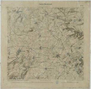 Section Misslareuth aus: Topographische Karte (Äquidistantenkarte) Sachsen