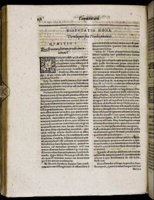 Disputatio Nona. De reliquis sex Praedicamentis
