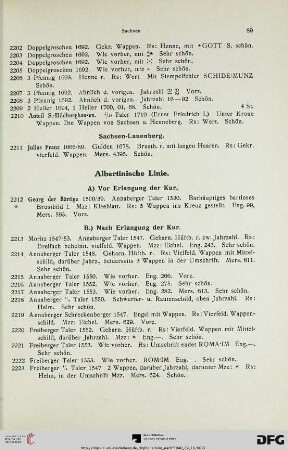 Albertinische Linie (Nr. 2212-2920)