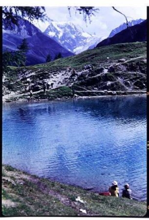 Lac Bleu: Lac Bleu, Hintergrund Mont Collon