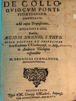 De colloquio cum Pontificiis ineundo disp.