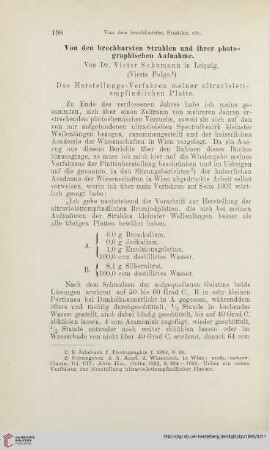 Von den brechbarsten Strahlen und ihrer photographischen Aufnahme, 4