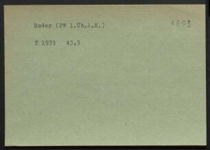 Roder, NN.