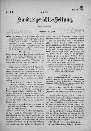 No. 29. 17. Juli 1875