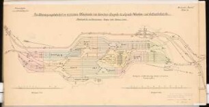 Verbindung zwischen Rhein-Nahe-Bahn und rechtsheinischer Eisenbahn bei Rüdesheim Schinkelwettbewerb 1901: Abzweigungsbahnhof mit Gleisplan: Signale, Weichen und Stellwerksbezirke. Grundriss/Schema 1:5000, 1:1000