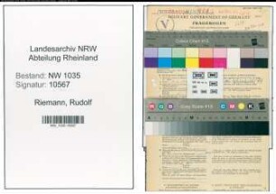 Entnazifizierung Rudolf Riemann , geb. 02.11.1899 (Steiger)
