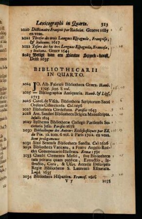 Bibliothecarii In Quarto.